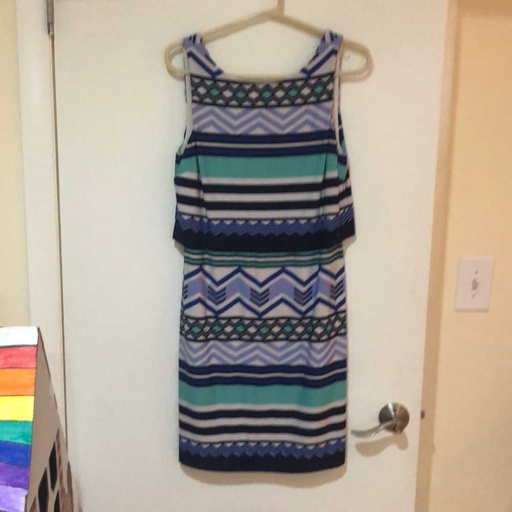 Funky pattern sleeveless dress